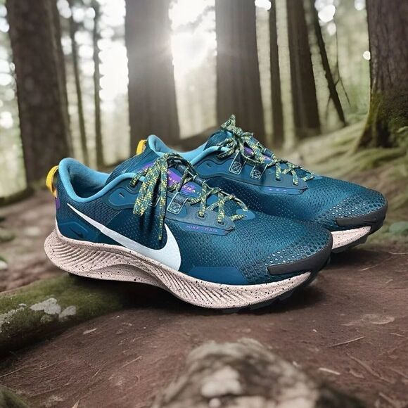 Nike Pegasus Trail 3 Mystic Teal Green Trail Hiking Shoes DA8697-300 Men's Sz 9M - Picture 1 of 12